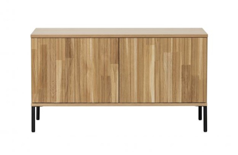 New Gravure Tv Meubel 100 Cm Eiken Blanke Lak  [fsc]