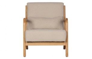 Mark Fauteuil Geweven Stof Naturel