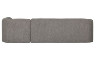 Sloping Hoekbank Rechts Grijs Melange