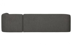 Sloping Hoekbank Rechts Grijs/zwart Melange