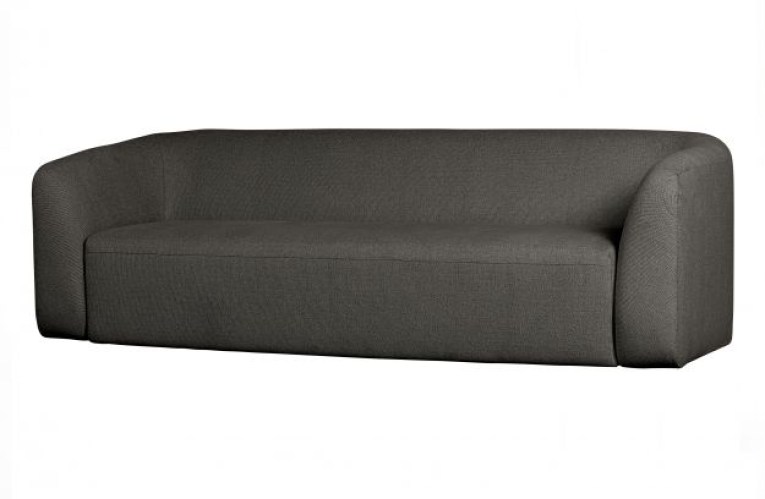 Sloping 3-zits Bank Grijs/zwart Melange