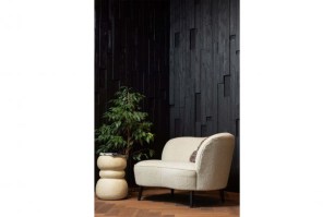 Sara lounge fauteuil rechts teddy off white