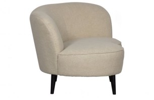 Sara lounge fauteuil rechts teddy off white
