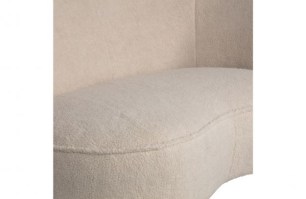 Sara lounge fauteuil rechts teddy off white