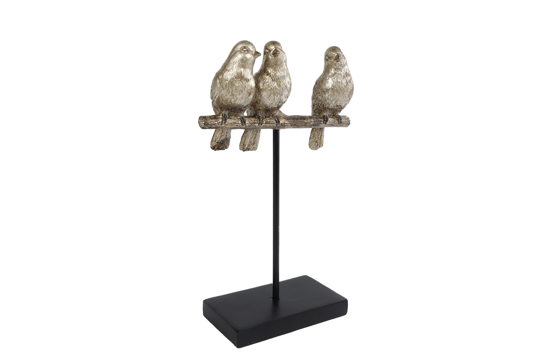 Sculptuur "Vogel op tak" zilver