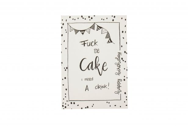HV Postkaart Fuck the Cake - A6