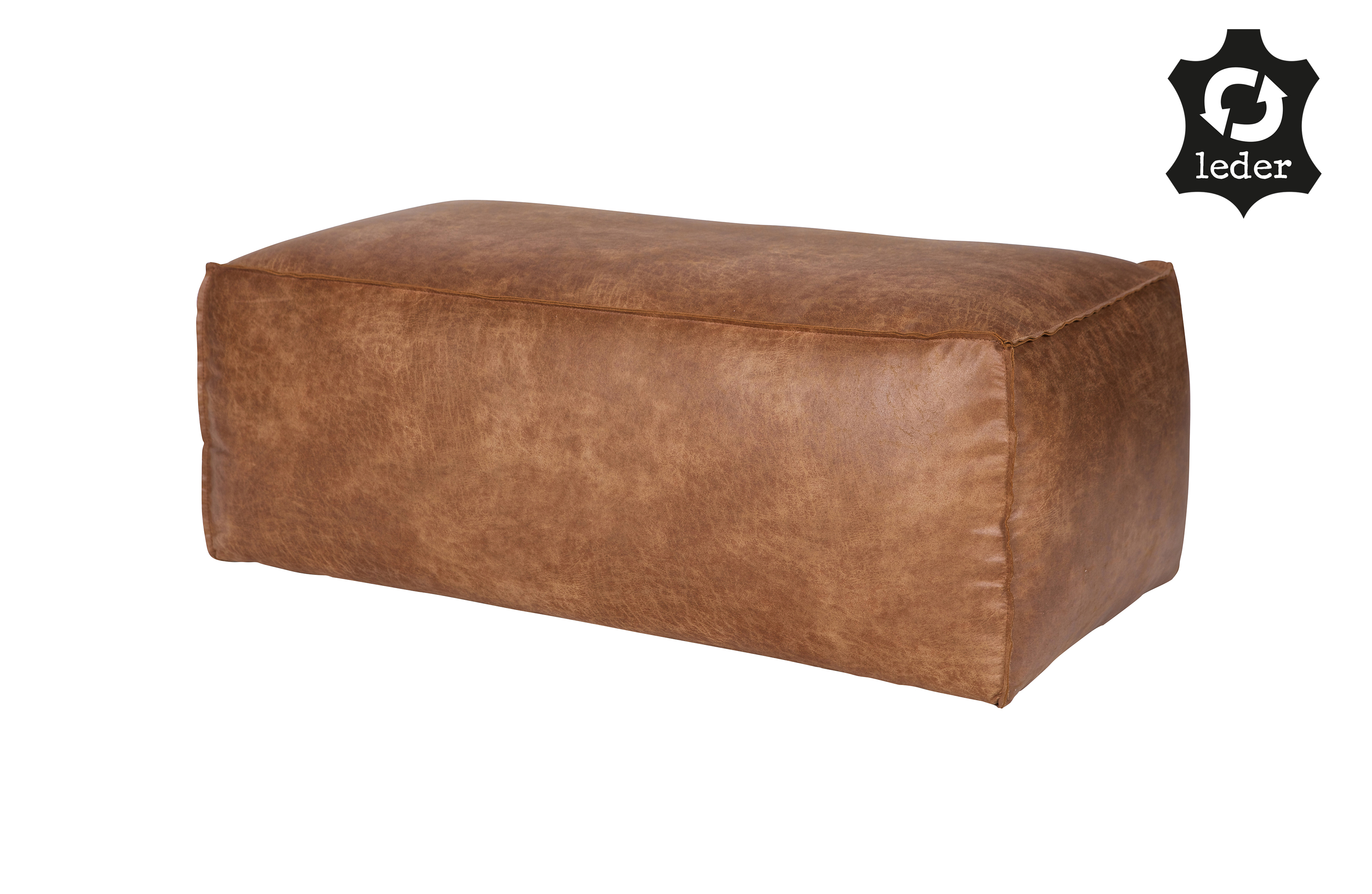 minimum bloed Adviseren Hockers & Poefen: Rodeo Poef 43x120x60 Cognac