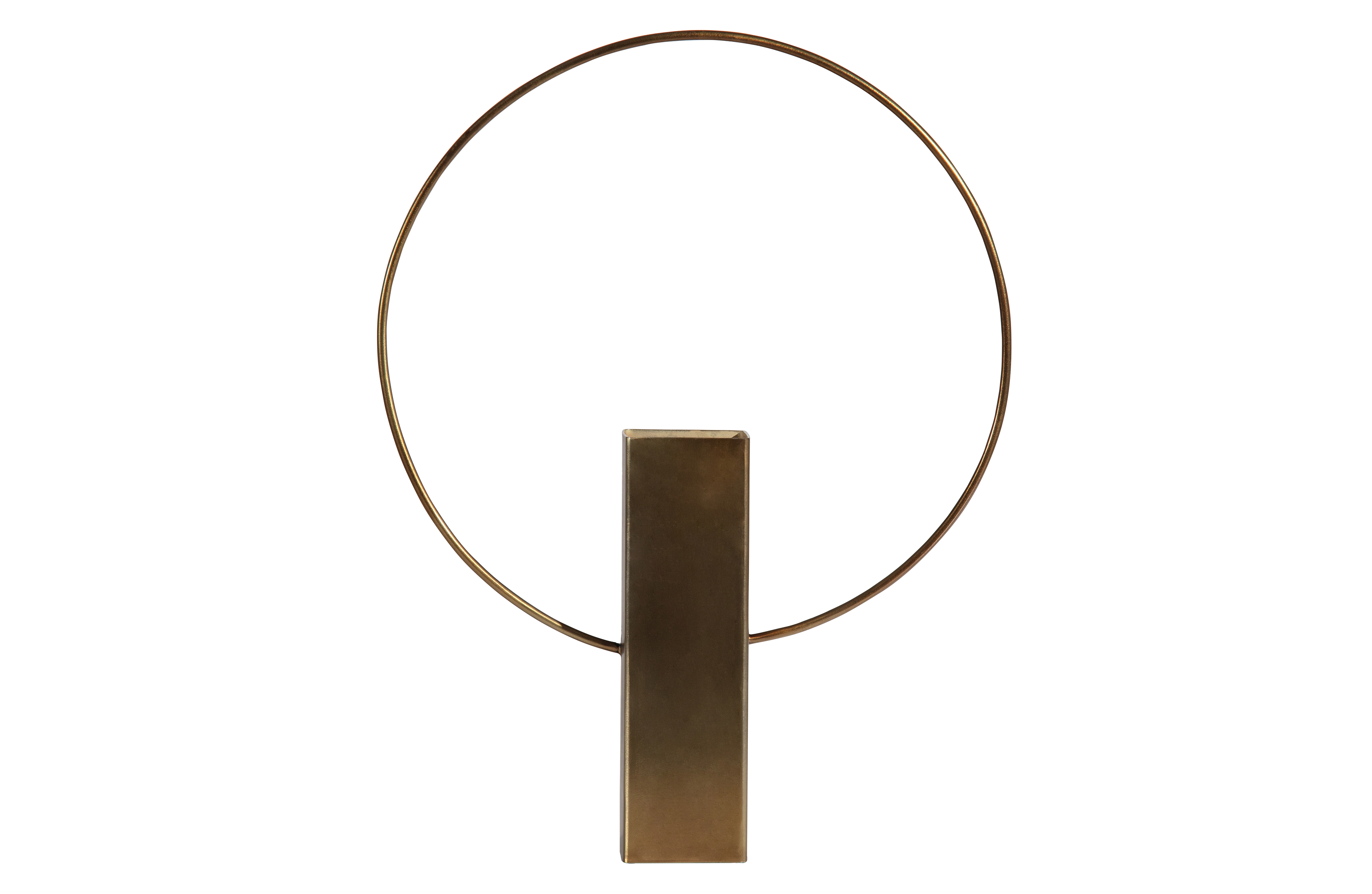 Ring vaas metaal antique brass 40cm bepurehome