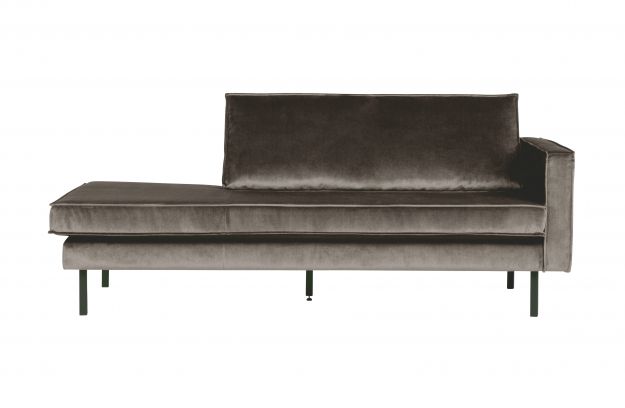 Rodeo Daybed Right Velvet Taupe