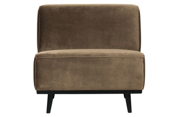 Statement Fauteuil Fluweel Taupe