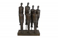 sculptuur Mensen bruin polystone