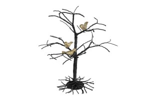 Sculptuur "Tree" zwart/goud