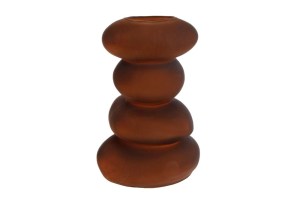 Vaas "Djembe" L bruin glas