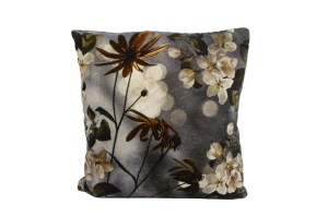 velvet kussen flowers incl vulling 45 x 45 cm