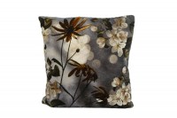 velvet kussen flowers incl vulling 45 x 45 cm
