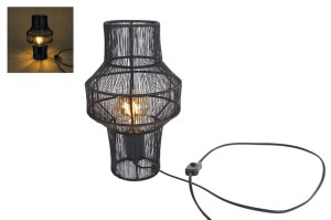 Tafellamp draad zwart S