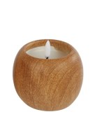 Led kaarsje wax in aardewerk model bol 