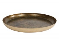 Messing dienblad met koper touch