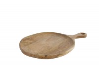 houten onderbord met greep naturel hout