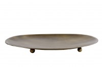 Onderbord "Timhothy" L goud metaal 26x19x2cm