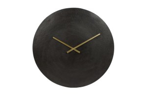 Klok rond Moon XL zwart