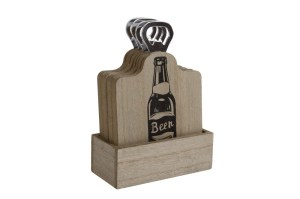 onderzetters Beer met opener