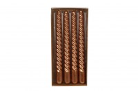 Tafelkaars X4 "Twist" metallic koper