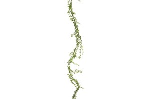 Kunst tak Button leaf garland groen 