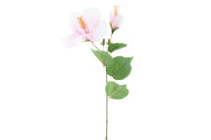 Kunst bloem Hibiscus roze 64cm
