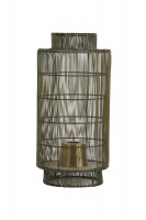 Tafellamp lantaarn Ø24x52 cm GRUARO draad antiek brons