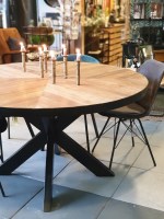 Venice Ronde Tafel oud Teak