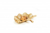 HV Gingko -Waxinelicht- Goud-17x15x3,5cm