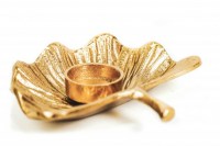 HV Gingko -Waxinelicht- Goud-17x15x3,5cm