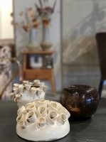 Coral vaas keramiek naturel mix bepurehome