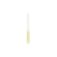 HV 4 Kaarsen- Wit/goud - 2x25 cm