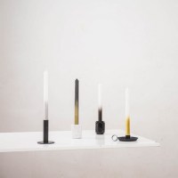 HV 4 Kaarsen- Wit/Zilver - 2x25 cm