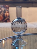 HV Bubbel Kandelaar - Smokey - 8x18cm