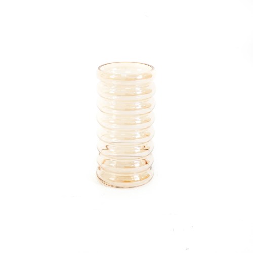 HV Bubbel Vaas M - amber - 12,5x25cm
