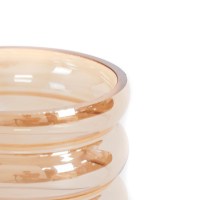 HV Bubbel Vaas S - amber - 12,5x15cm