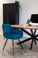 Kick Eetkamerstoel Karl Velvet - Blauw