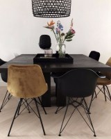 Kick Kuipstoel Velvet Goud - Goud Frame