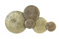 Wandornament 77x43x4 cm MONDANA antiek goud