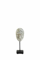 Ornament op voet 9,5x7,5x27,5 cm FACE beton+zwart