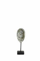 Ornament op voet 9,5x7,5x27,5 cm FACE beton+zwart