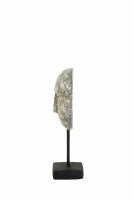 Ornament op voet 11,5x10x35 cm FACE beton+zwart
