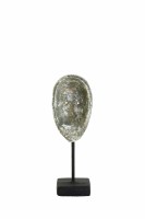 Ornament op voet 11,5x10x35 cm FACE beton+zwart