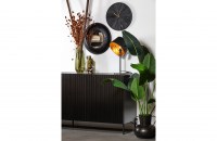 Valentino Wandklok Hout Zwart
