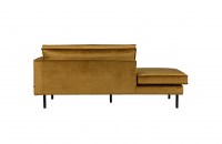 Rodeo daybed right velvet honing geel Bepurehome