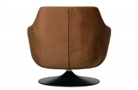 Jada draaifauteuil fluweel bruin Woood Exclusive Vanetje