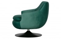 Jada draaifauteuil fluweel teal Woood Exclusive Vanetje